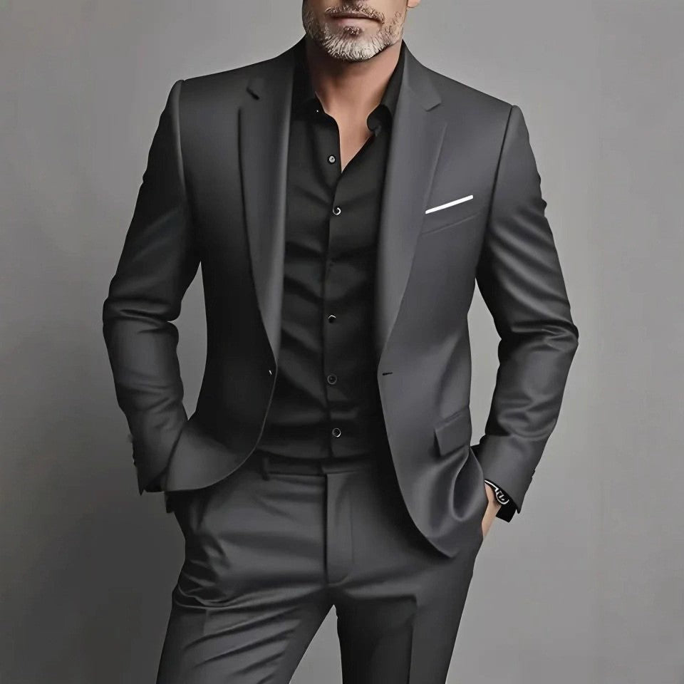 Men's Slim-Fit Three-Piece Suit - view 6