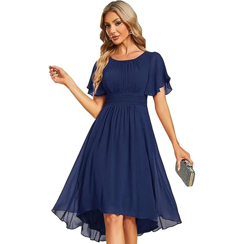 Short Sleeve Elegant Evening Dress - view 10