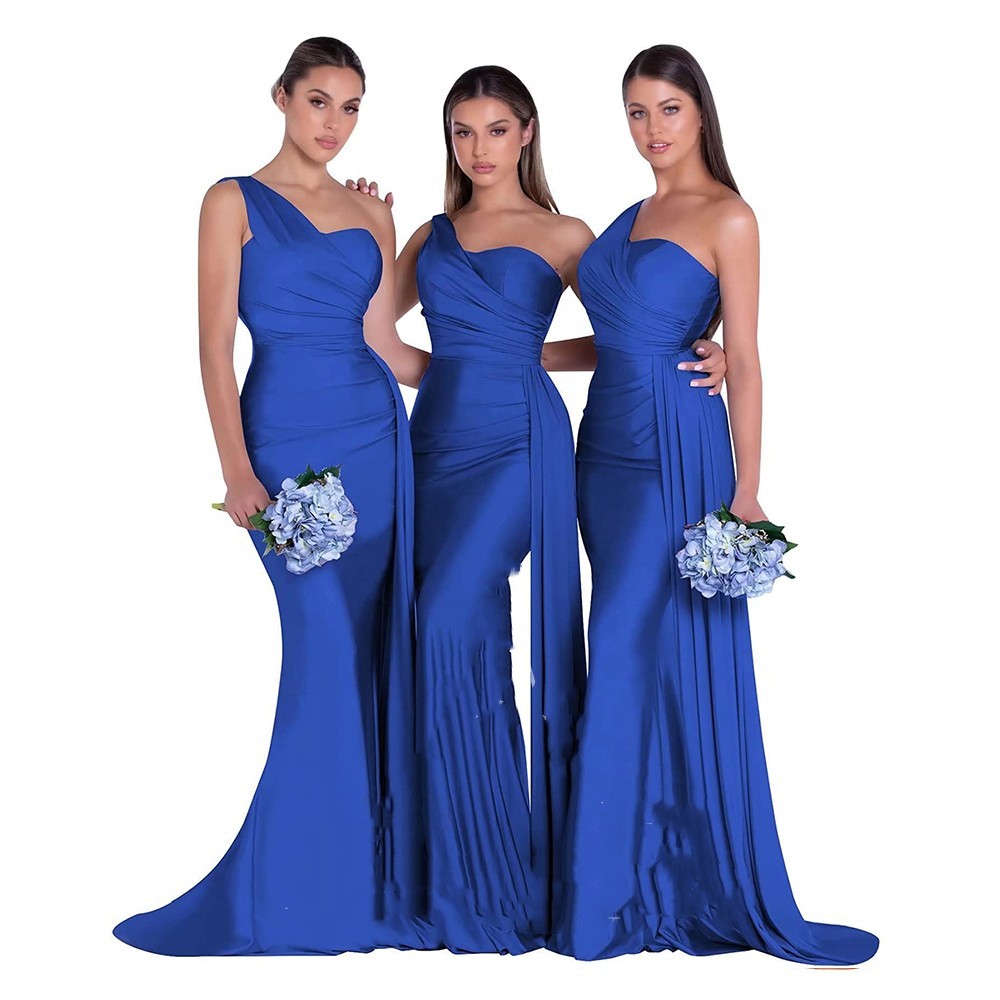 One-Shoulder Mermaid Gown - view 6