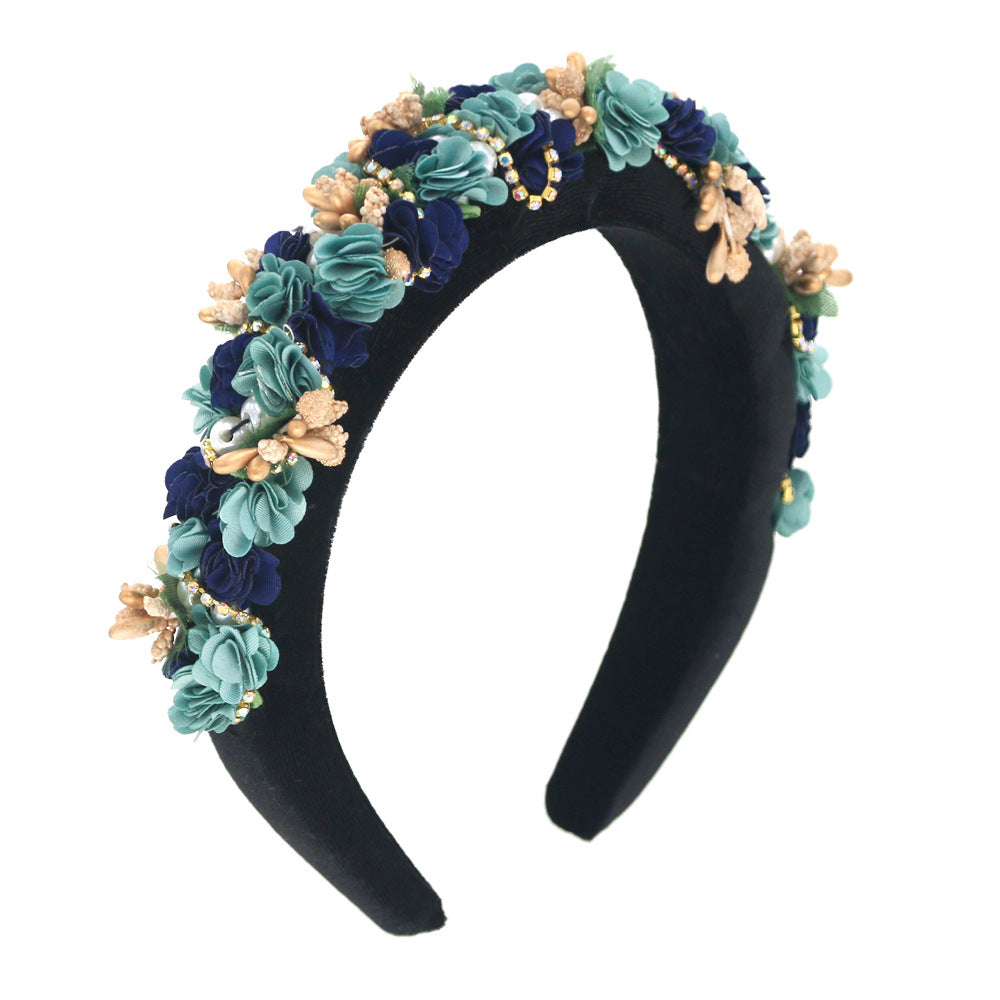 Pearl Floral Bridal Headband - view 3