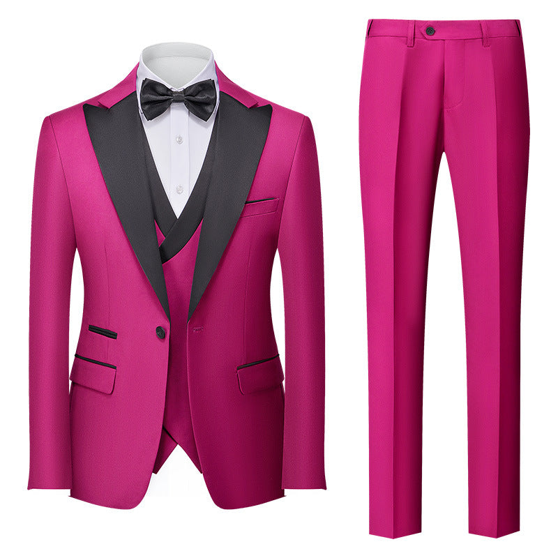 Korean Slim-Fit Three-Piece Suit - view 3
