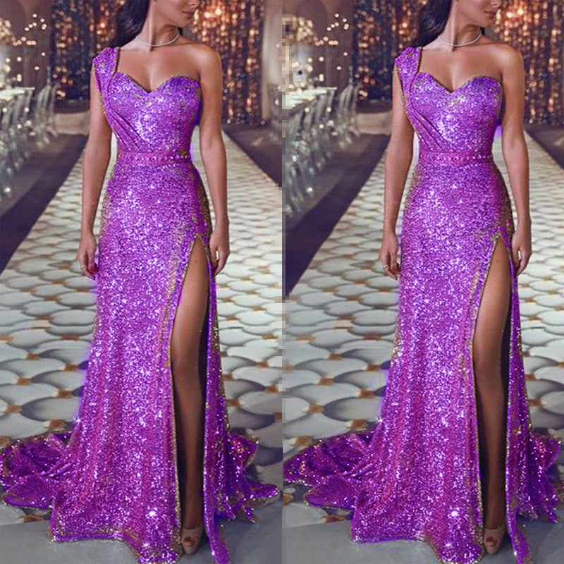 Rose Sequin Evening Gown - view 4
