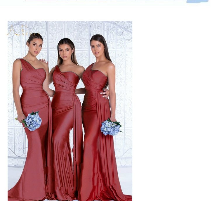 One-Shoulder Mermaid Gown - view 5