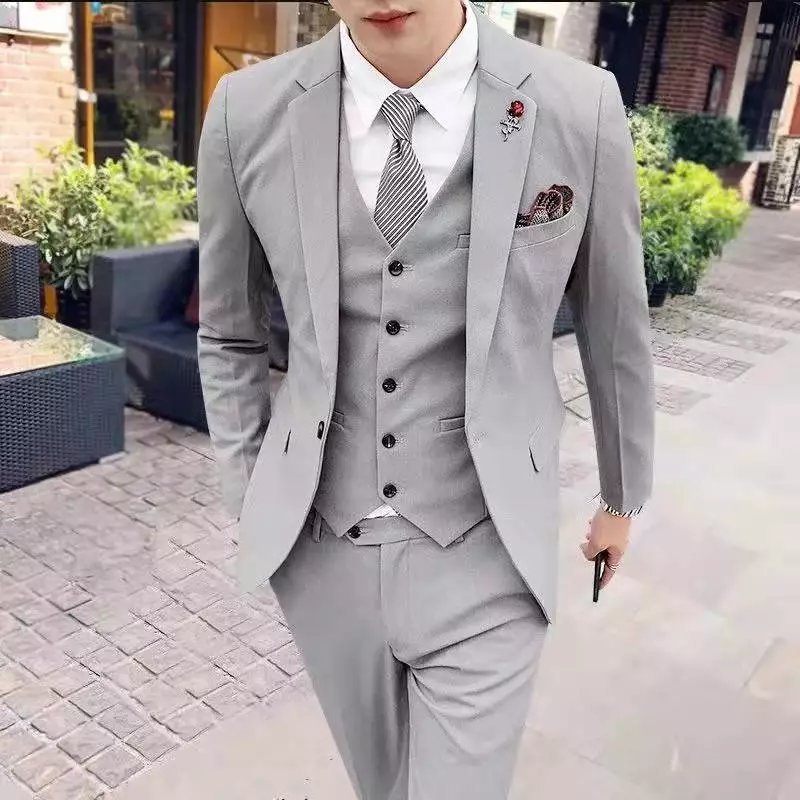Men's Three-Piece Business Suit - view 3