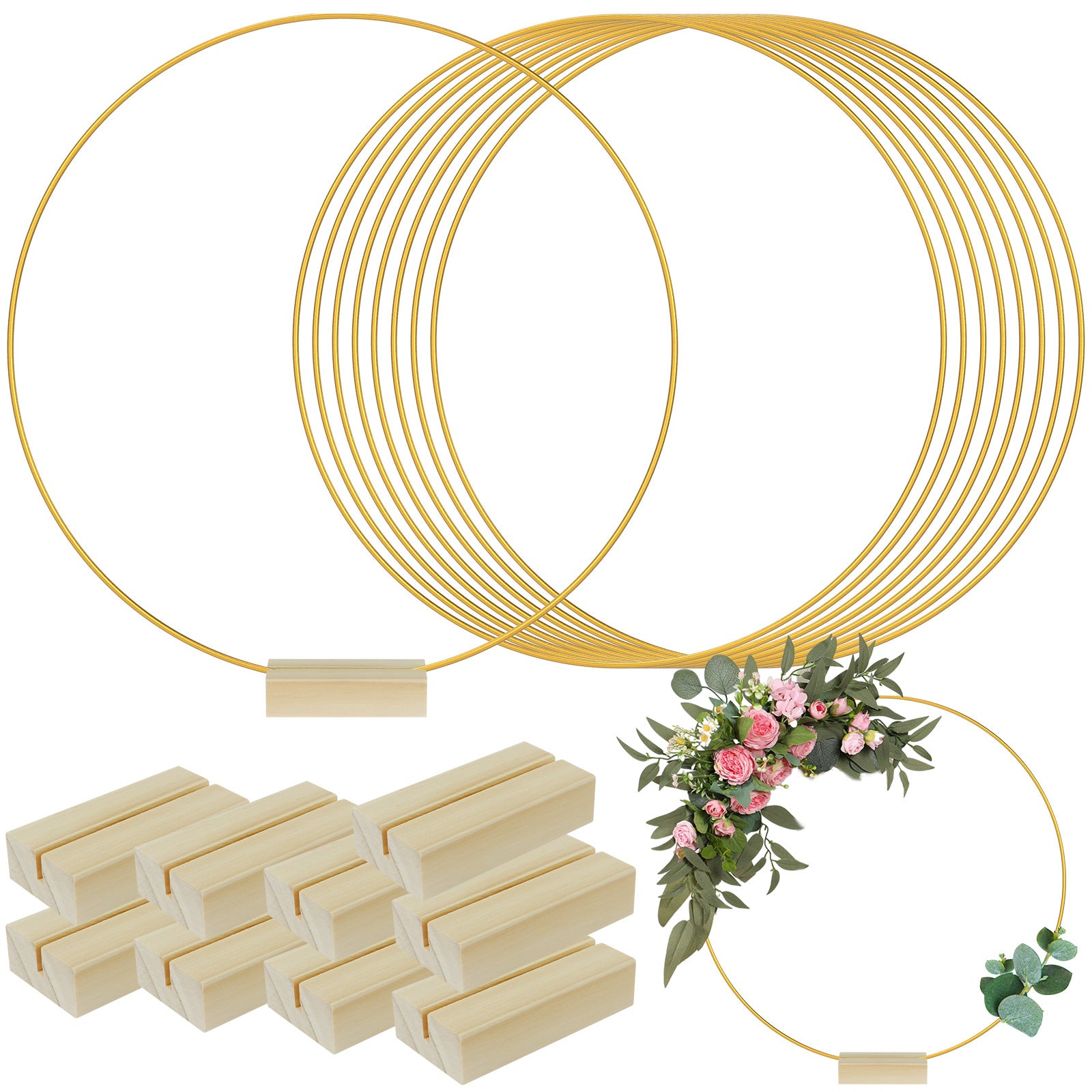Hoop Centerpiece & Place Card Holder Kit - view 1