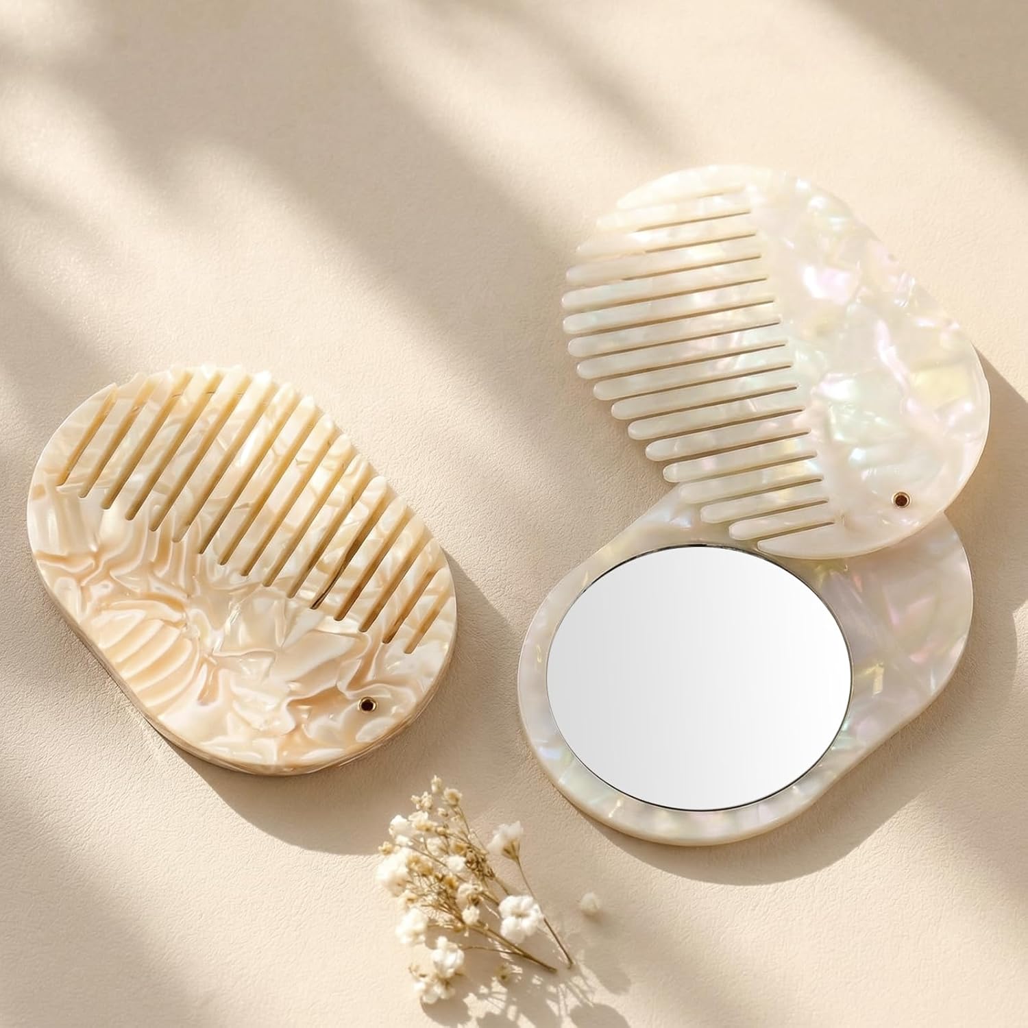Tortoiseshell Comb & Mirror Set - view 3
