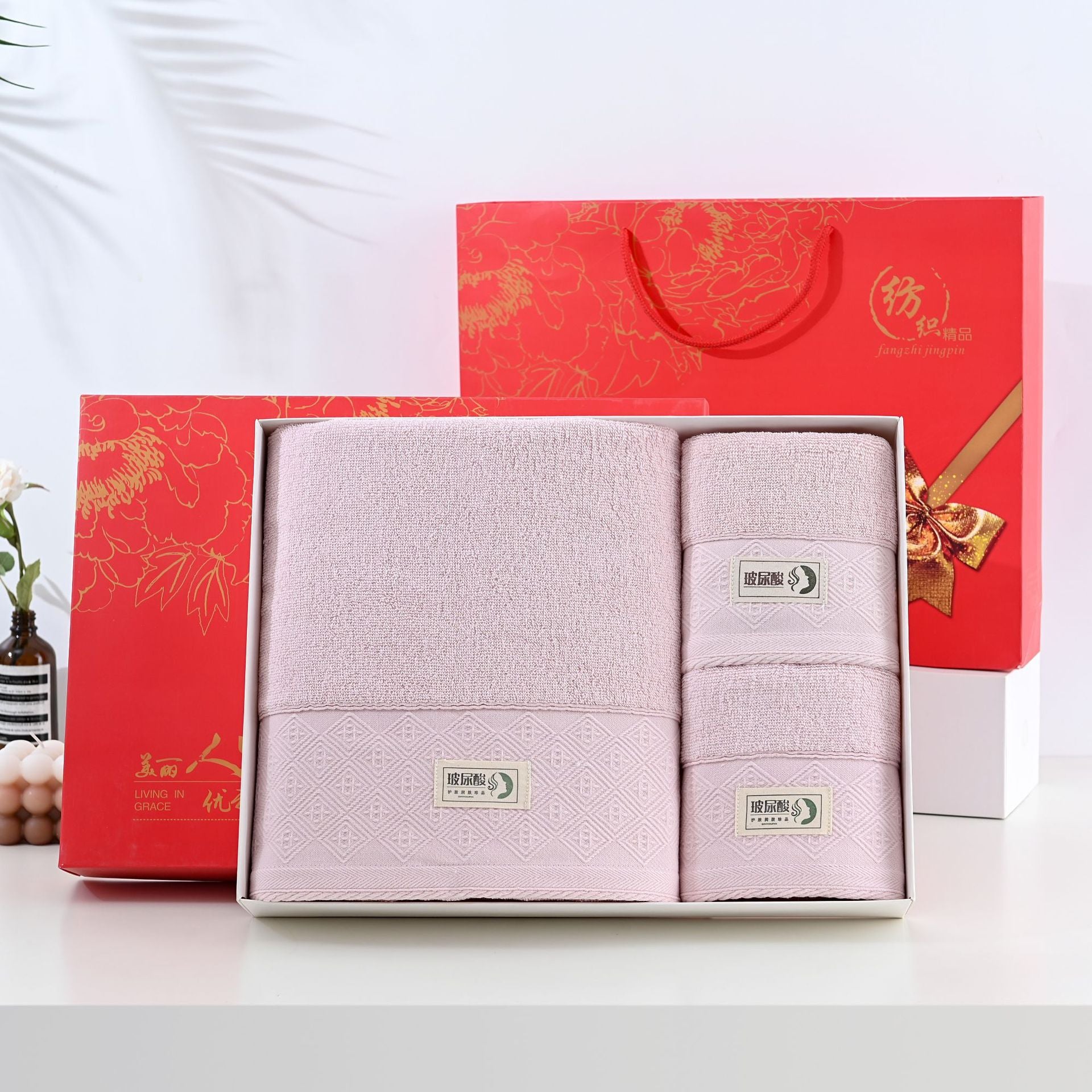 Cotton Bath Towel Wedding Favor Set - view 10