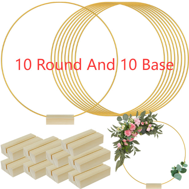 Hoop Centerpiece & Place Card Holder Kit - view 3