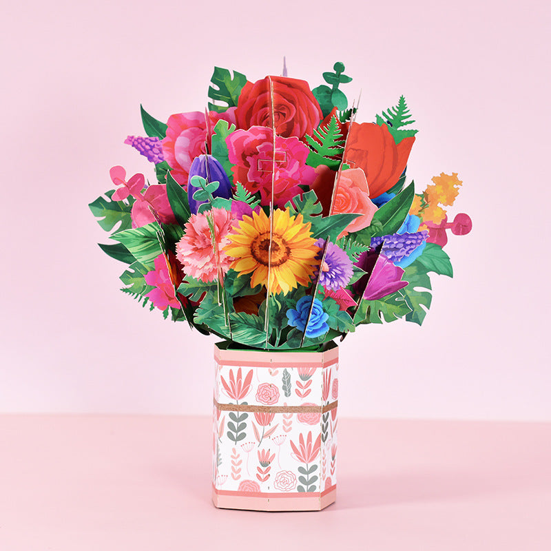 Pop-Up Flower Greeting Card - view 4