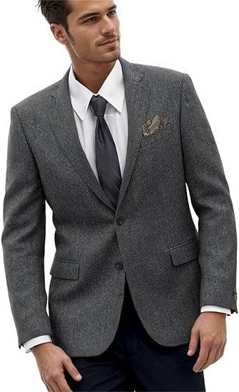 Retro Men's Slim-fit Business Suit Jacket - view 3
