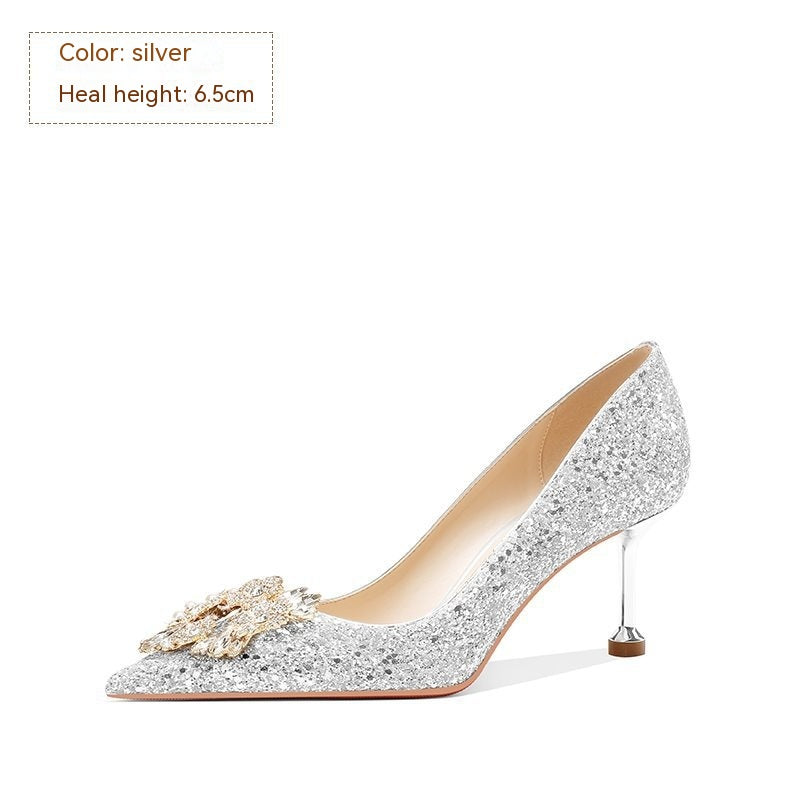 Crystal Wedding Heels - view 5