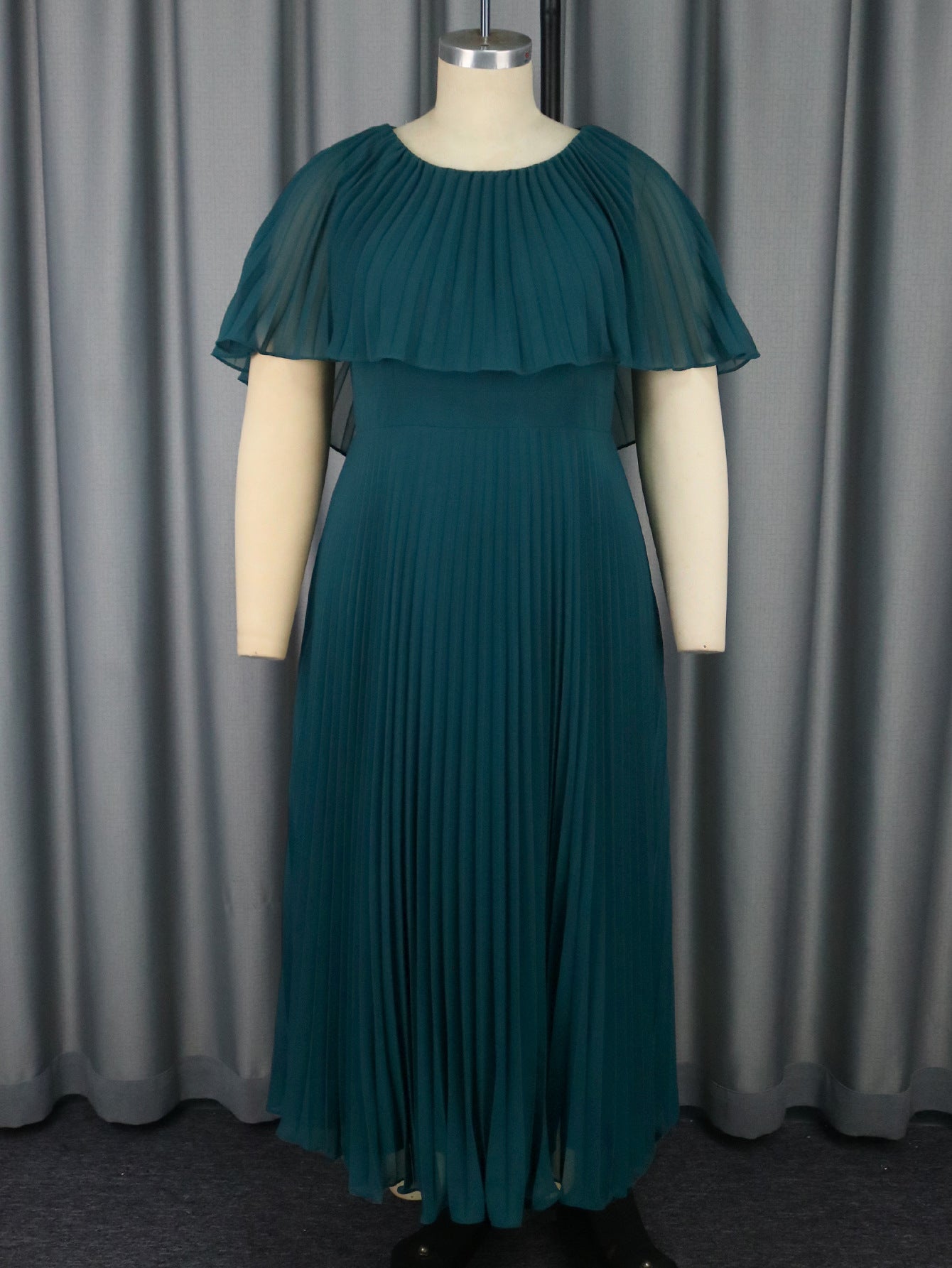 Chiffon Pleated Evening Dress