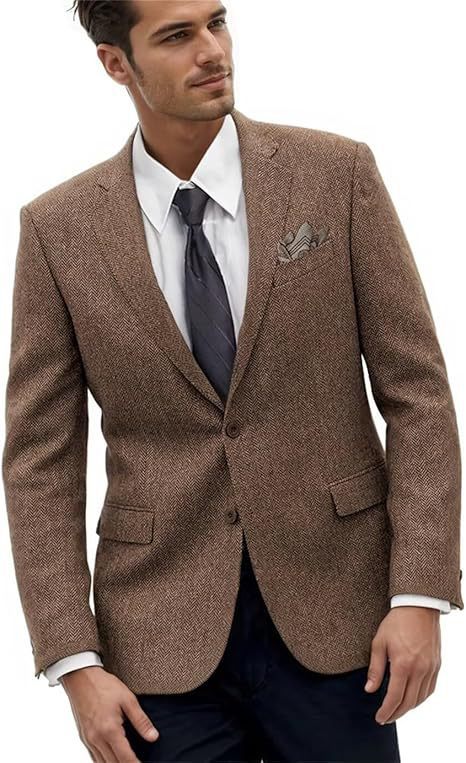 Retro Men's Slim-fit Business Suit Jacket - view 10