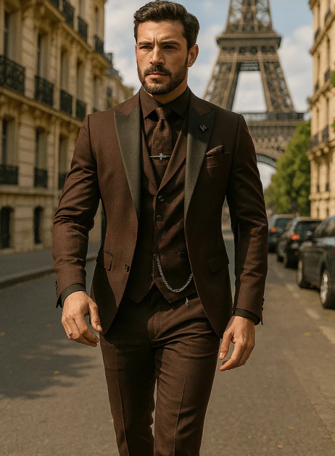 Men's Three-Piece Wedding Suit - view 10