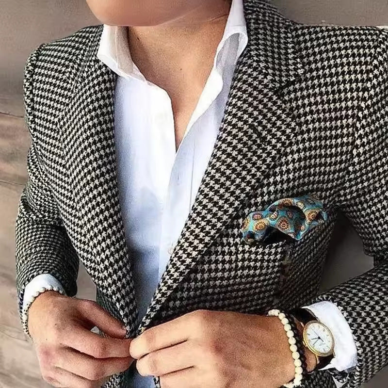 Men's Houndstooth Blazer - view 2