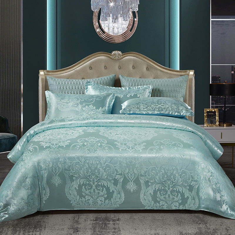 Satin Jacquard Wedding Bedding Set - view 3