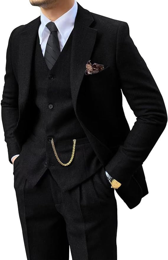Men's Herringbone Suit - view 5