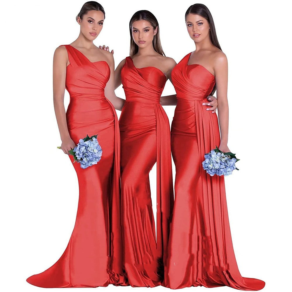 One-Shoulder Mermaid Gown - view 3