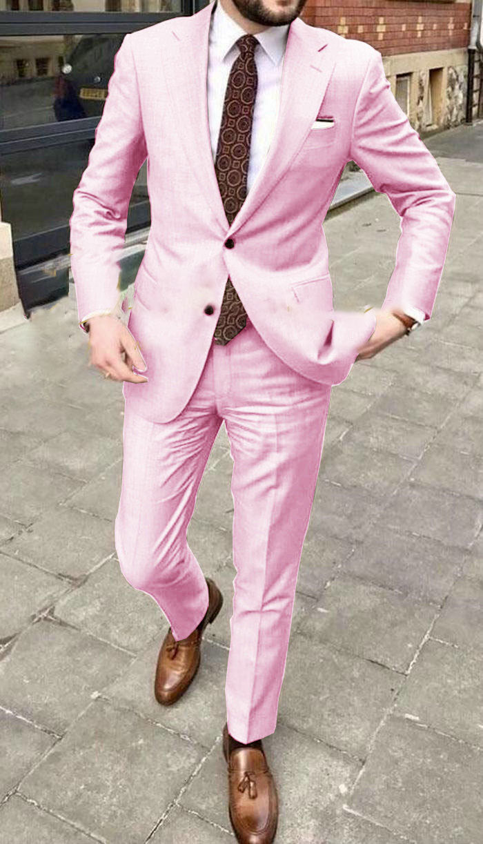 Men's Two-Button Business Suit - view 6