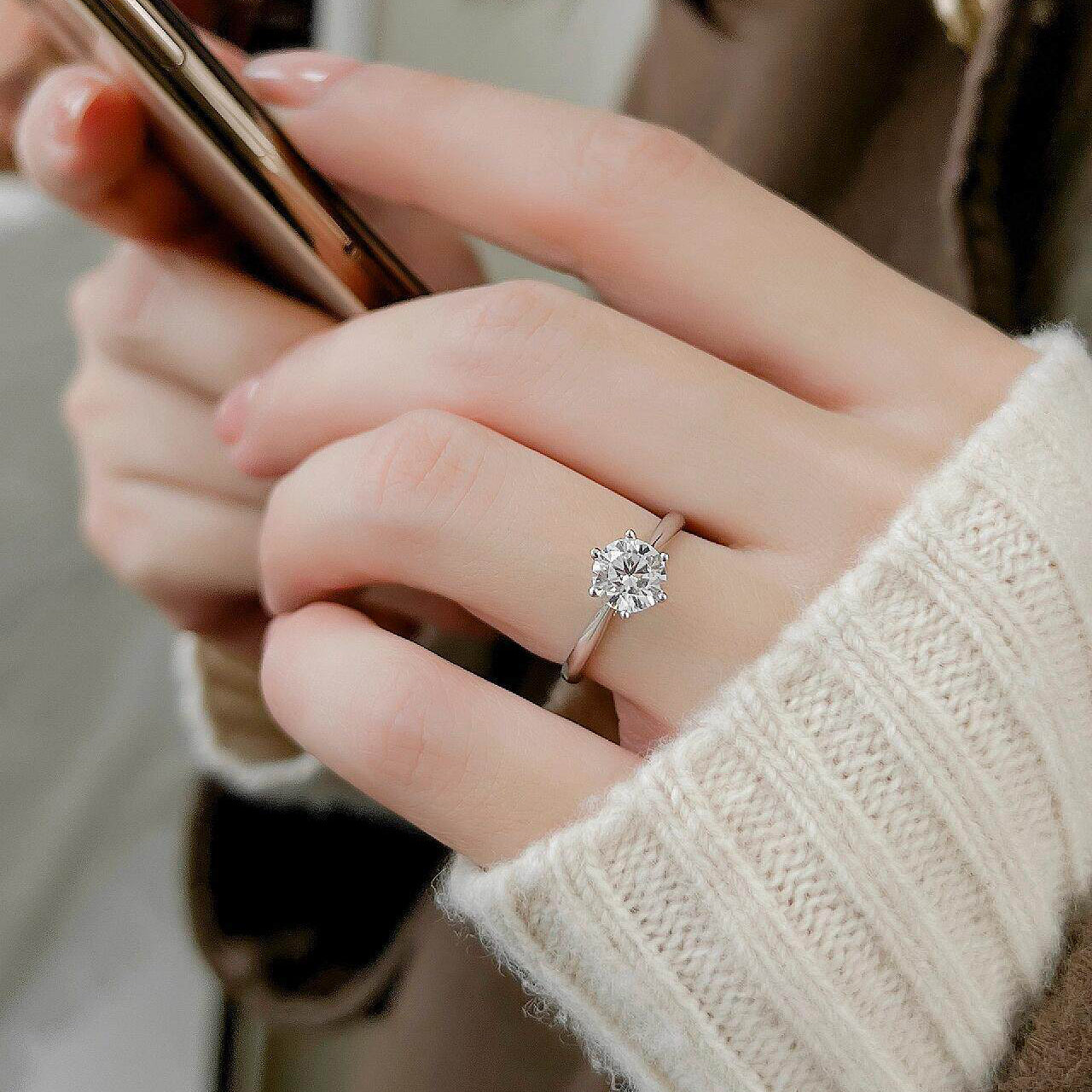 Crystal Wedding Ring