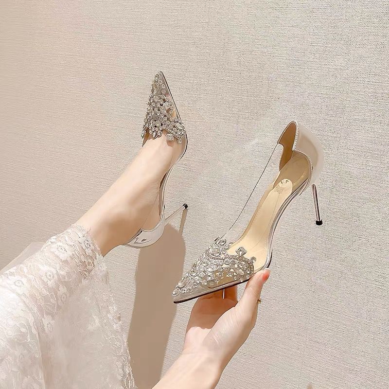 Rhinestone Wedding Heels - view 1