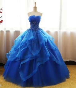 Blue Ball Gown