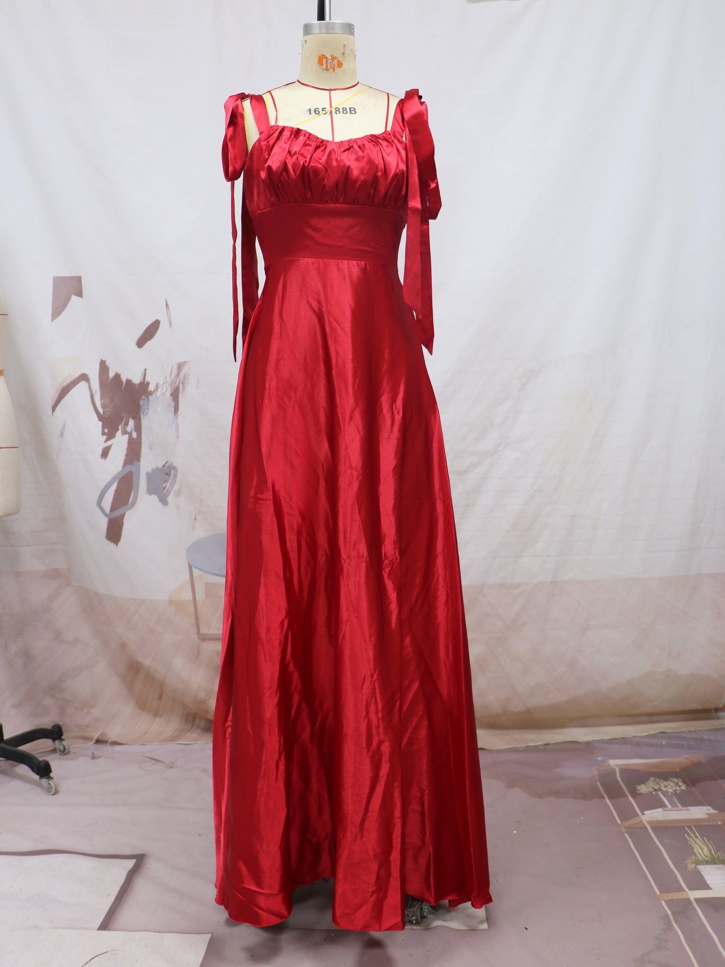 Satin Bridesmaid Dress - view 2