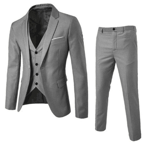 Men's Cotton-blend Business Casual Suit - view 2