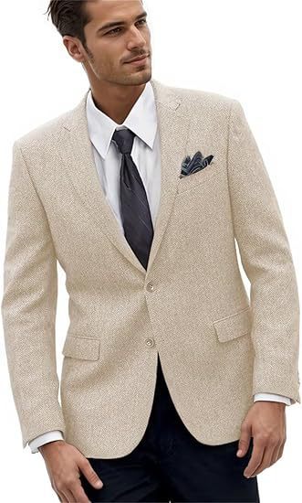 Retro Men's Slim-fit Business Suit Jacket - view 2