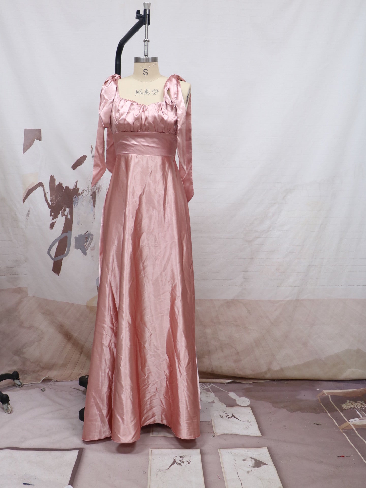 Satin Bridesmaid Dress - view 4