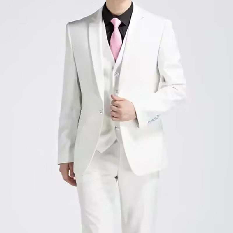 Business Casual Men's Three-piece Groom Suit - view 3
