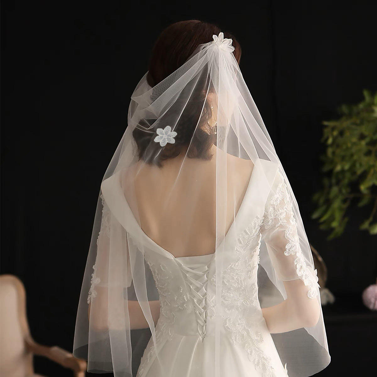 Ribbon Bow Bridal Veil - view 4