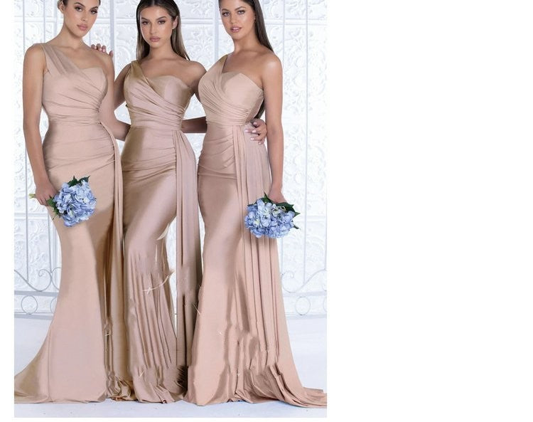 One-Shoulder Mermaid Gown - view 10