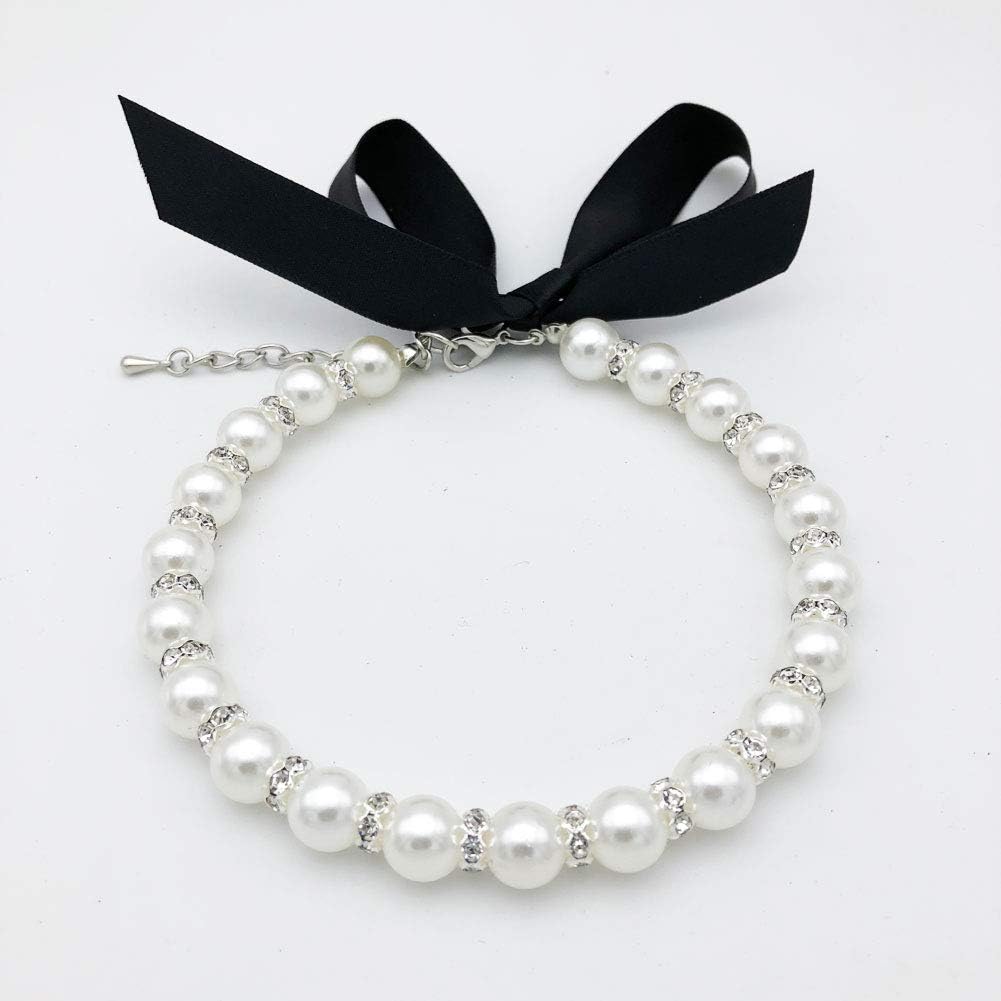 Pet Wedding Pearl Collar - view 1