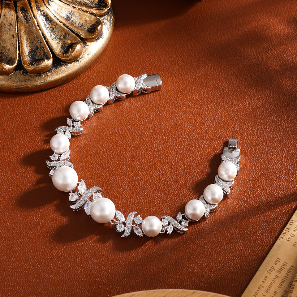 Pearl Vintage Wedding Bracelet