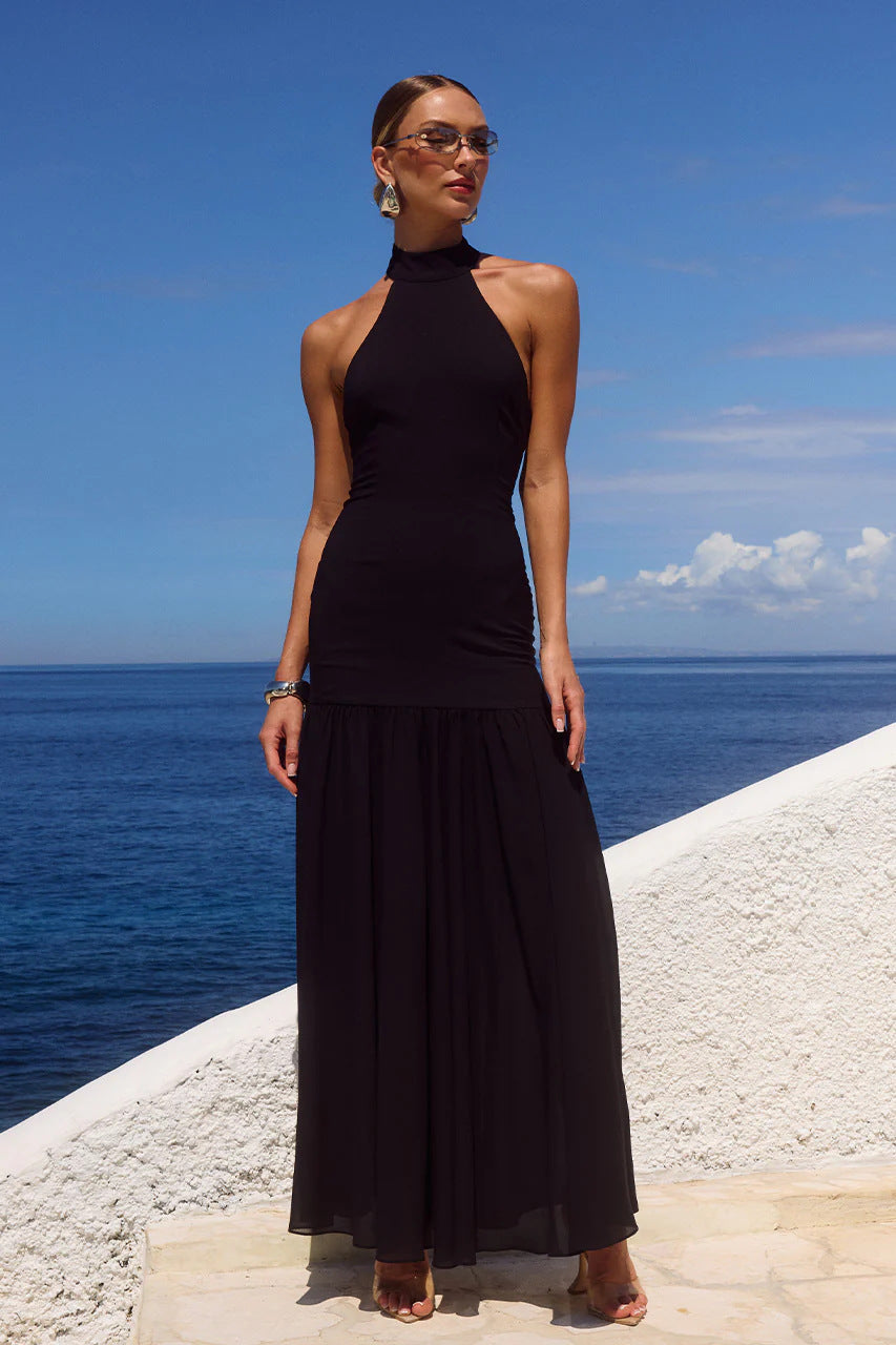 Halter Column Wedding Dress - view 2