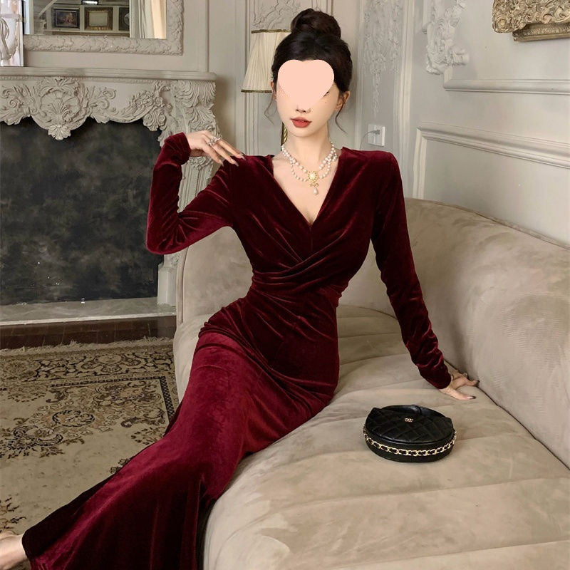 Velvet Evening Dress - view 2