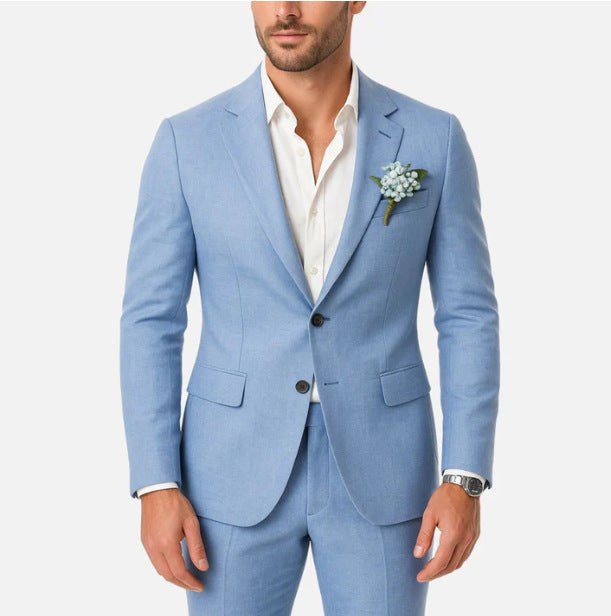 Spring-summer Casual British Men's Suit - view 6