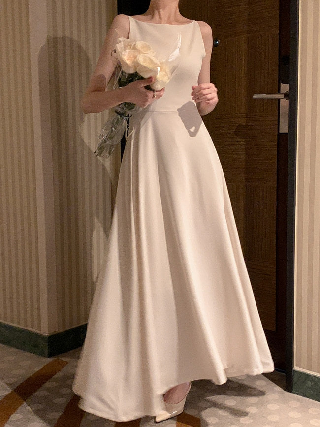Sleeveless A-Line Gown - view 3