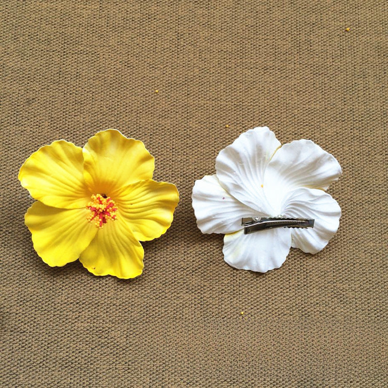 Hibiscus Flower Bridal Hairpin - view 6