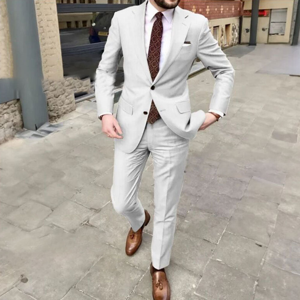 Men's Two-Button Business Suit - view 3