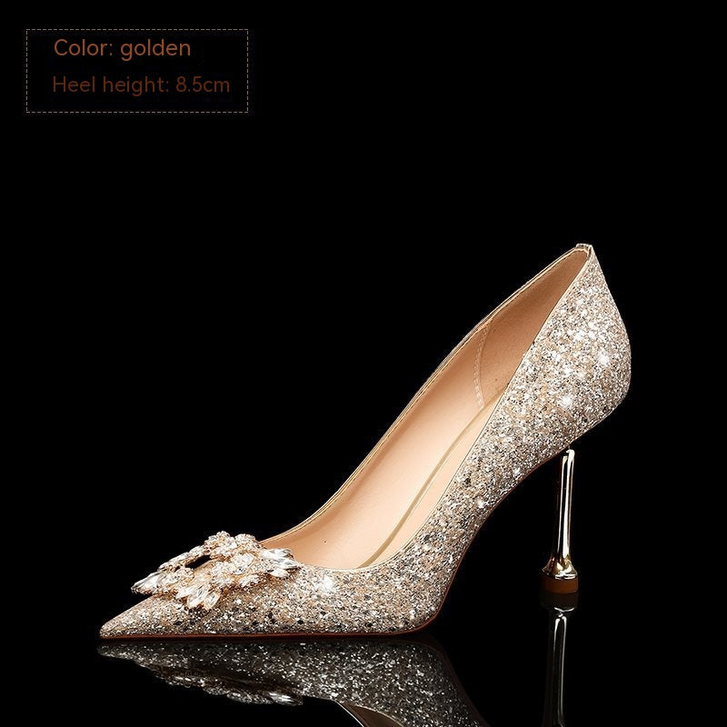 Crystal Wedding Heels - view 3