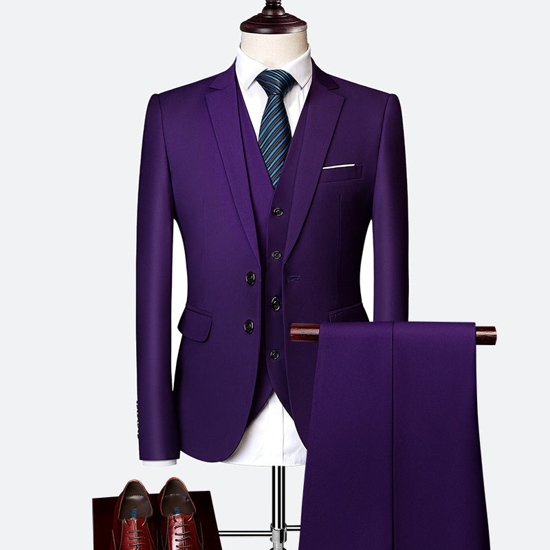 Men's Three-Piece British Slim-Fit Suit - view 3