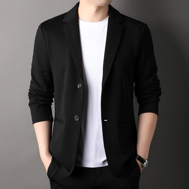 Men's Solid Colour Cotton Jacket - view 2