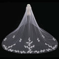 Long Trailing Wedding Veil - view 1