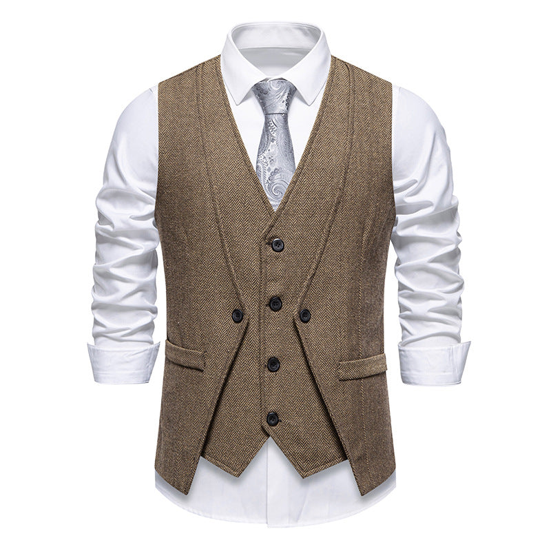 Retro Two-Piece Vest Suit - view 4