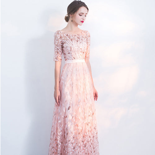 Blush Lace Gown