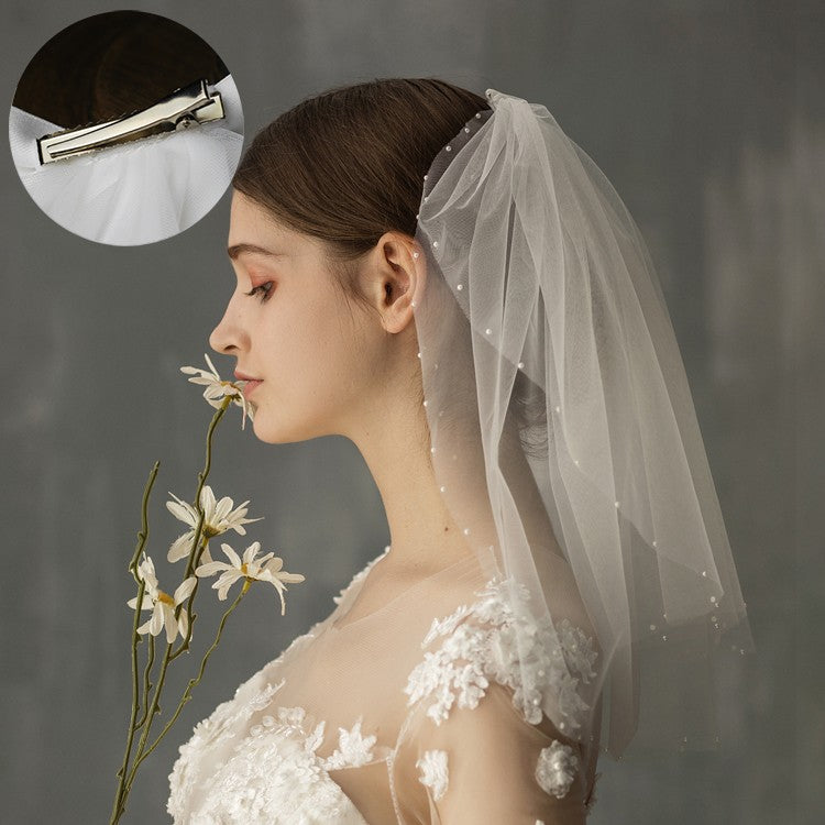 Women's Retro Short Wedding Bride Headdress - view 2