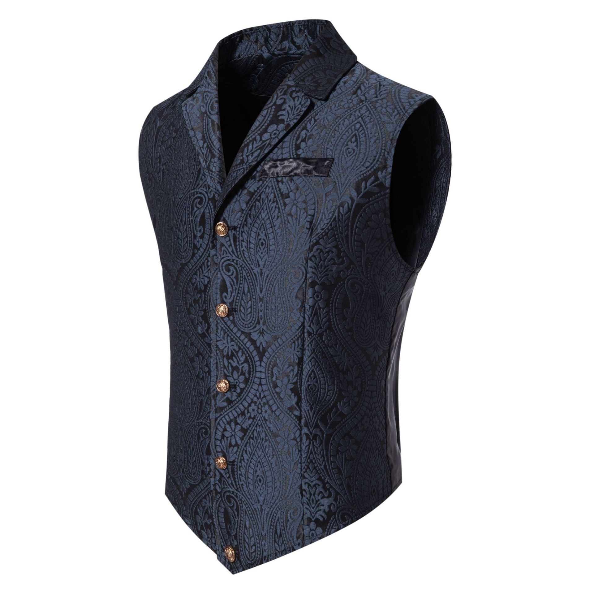 Men's Jacquard Single-breasted Suit Vest - view 3