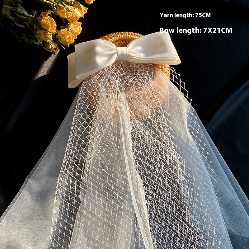 Bow Wedding Veil - view 4